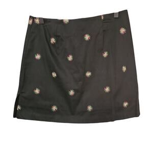 Bamboo Traders July 4th fireworks Mini Skirt Black Size 8 NWT